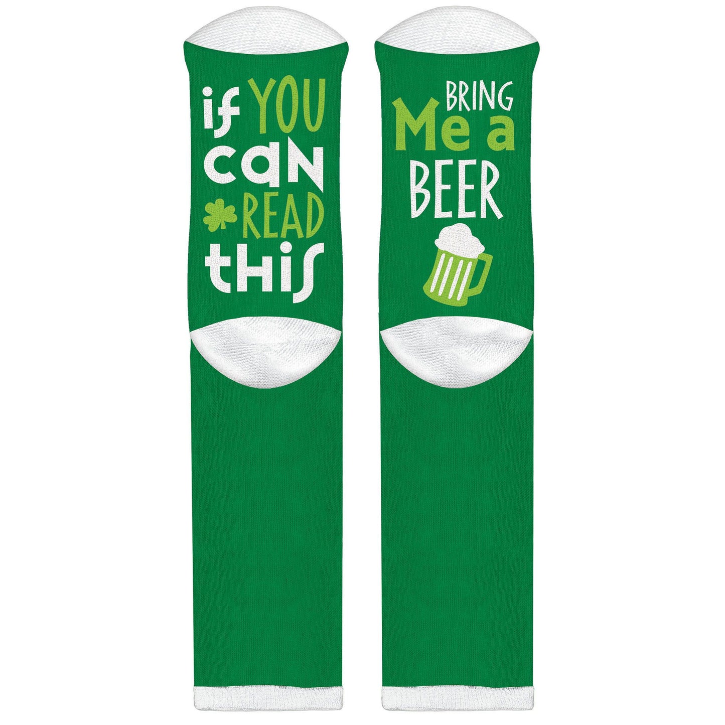 St. Patrick's Day Bring Me A Beer Socks