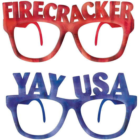 Patriotic Molded Words Glasses (6)