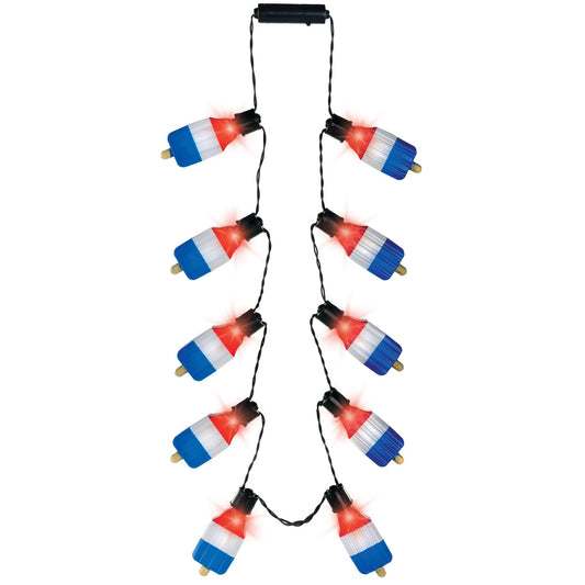 Patriotic Ice Pop Light-up Necklace