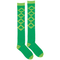 St. Patrick's Day Argyle Over the Knee Socks