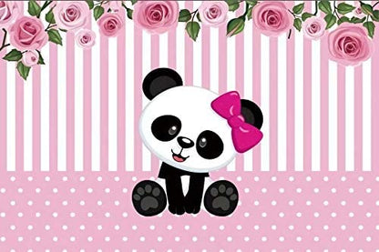 Pink Panda Backdrop - Rental