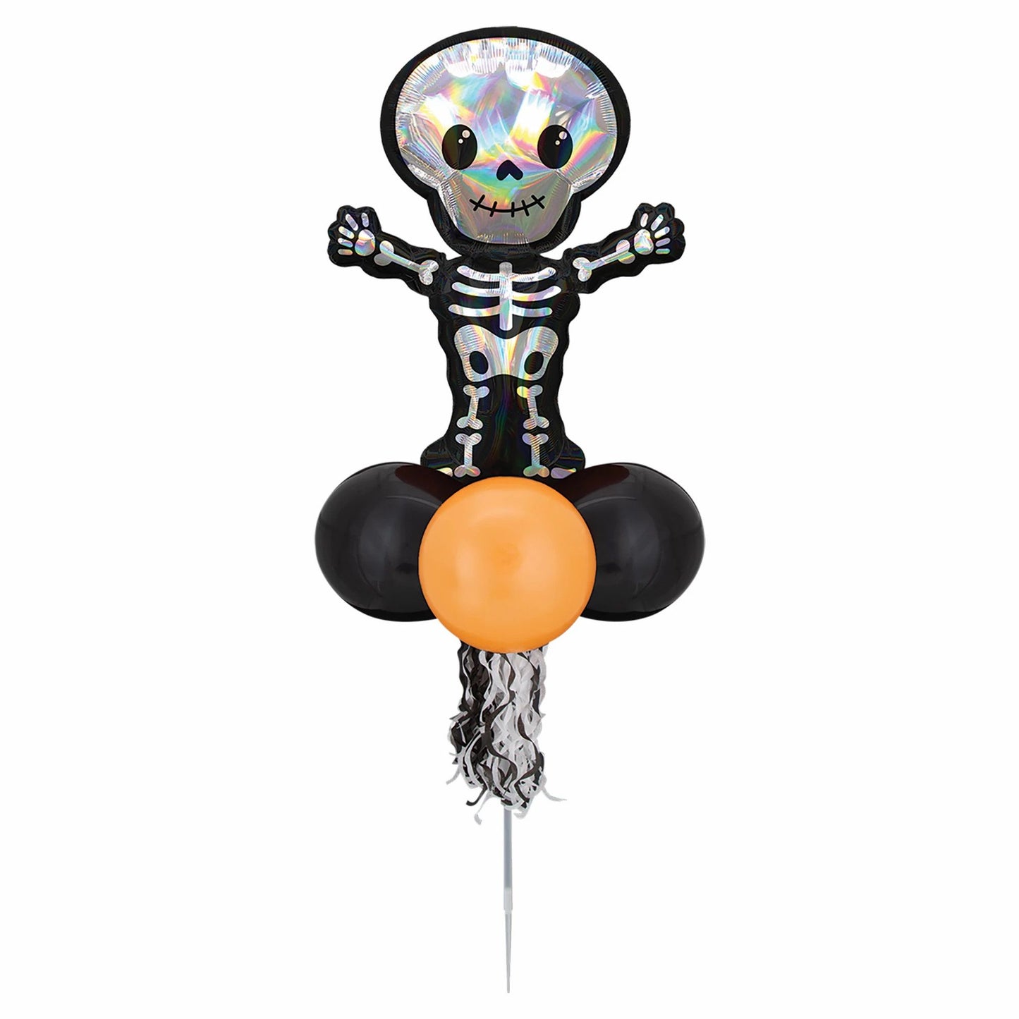 Iridescent Skeleton Balloon Yard Sign