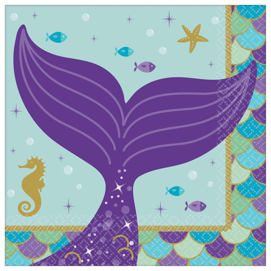 Mermaid Wishes Cake Napkins (16)