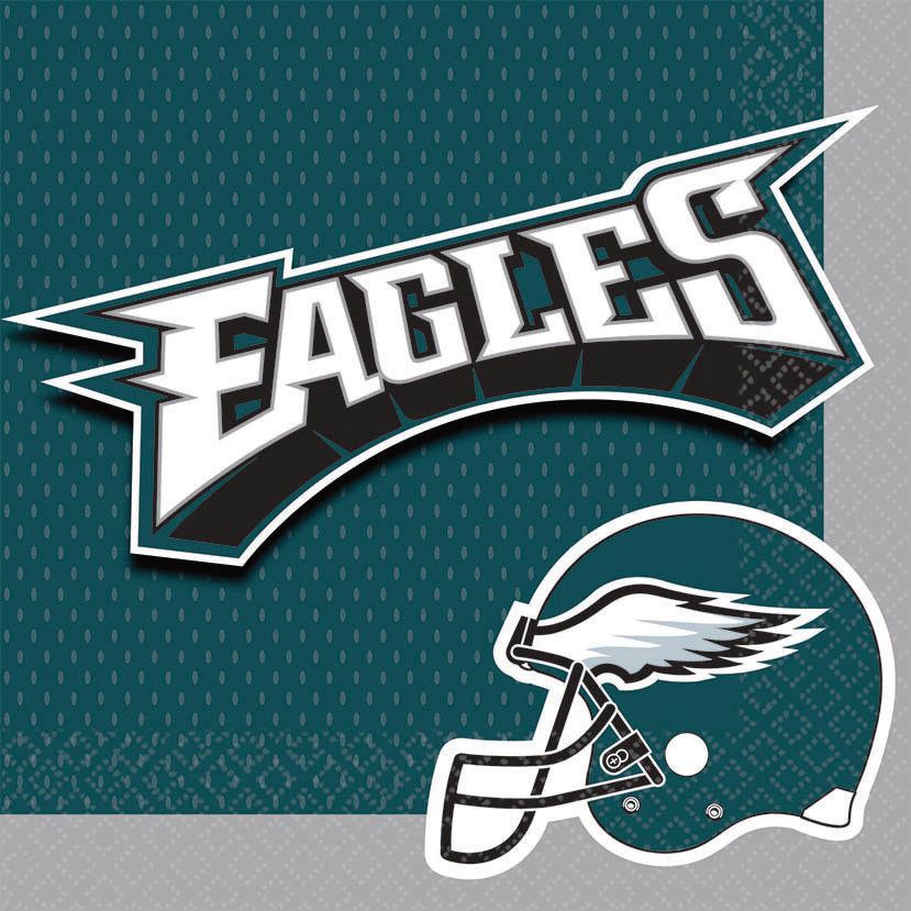 Philadelphia Eagles Lunch Napkins - 16 pack