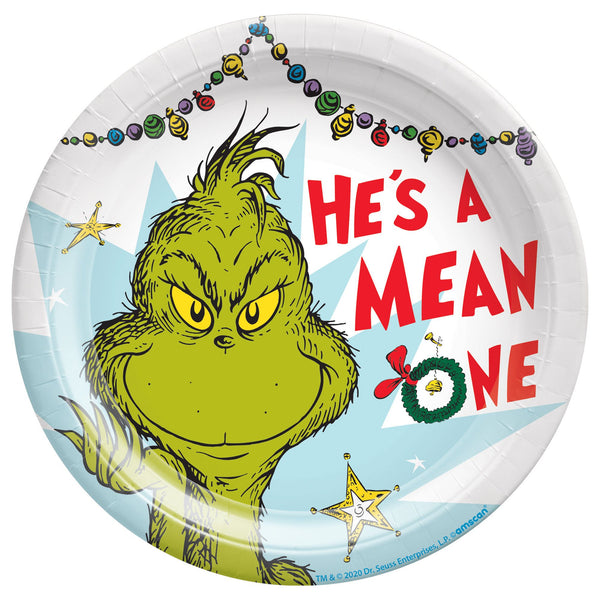 Traditional Grinch Cake Plates  - Mean One (8)