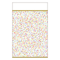 Rainbow Confetti Table Cover - Paper