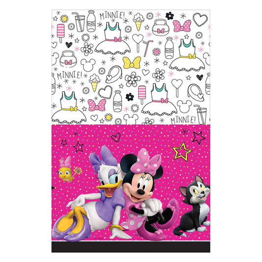 Minnie Mouse Happy Helpers Table Cover - Plastic