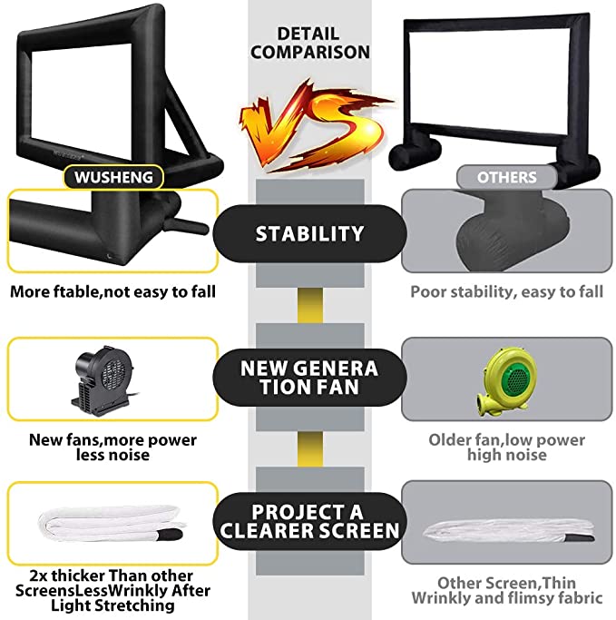 20' Inflatable Theater Projector Screen - (Rental)