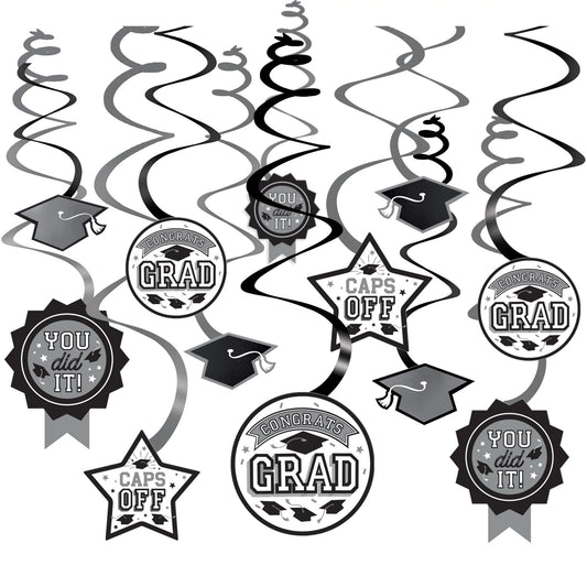 Grad Value Pack Swirl Decoration - White (12)