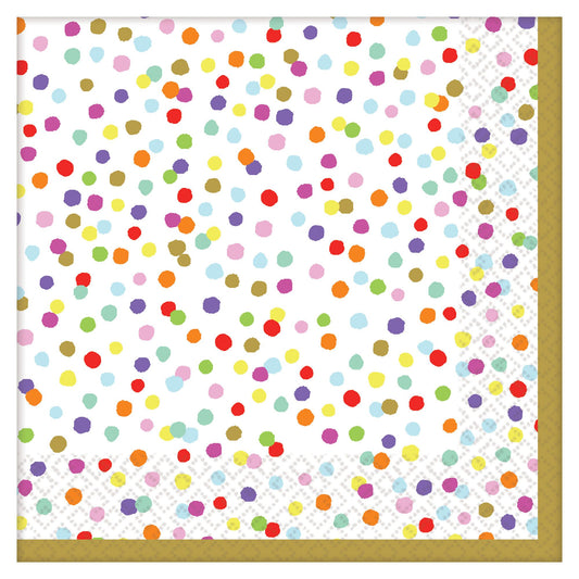 Rainbow Confetti Cake Napkins (36)