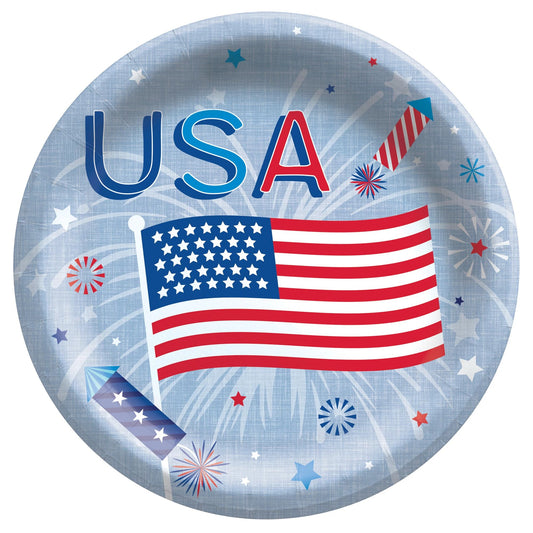 Patriotic Celebration Cake Plates (20)