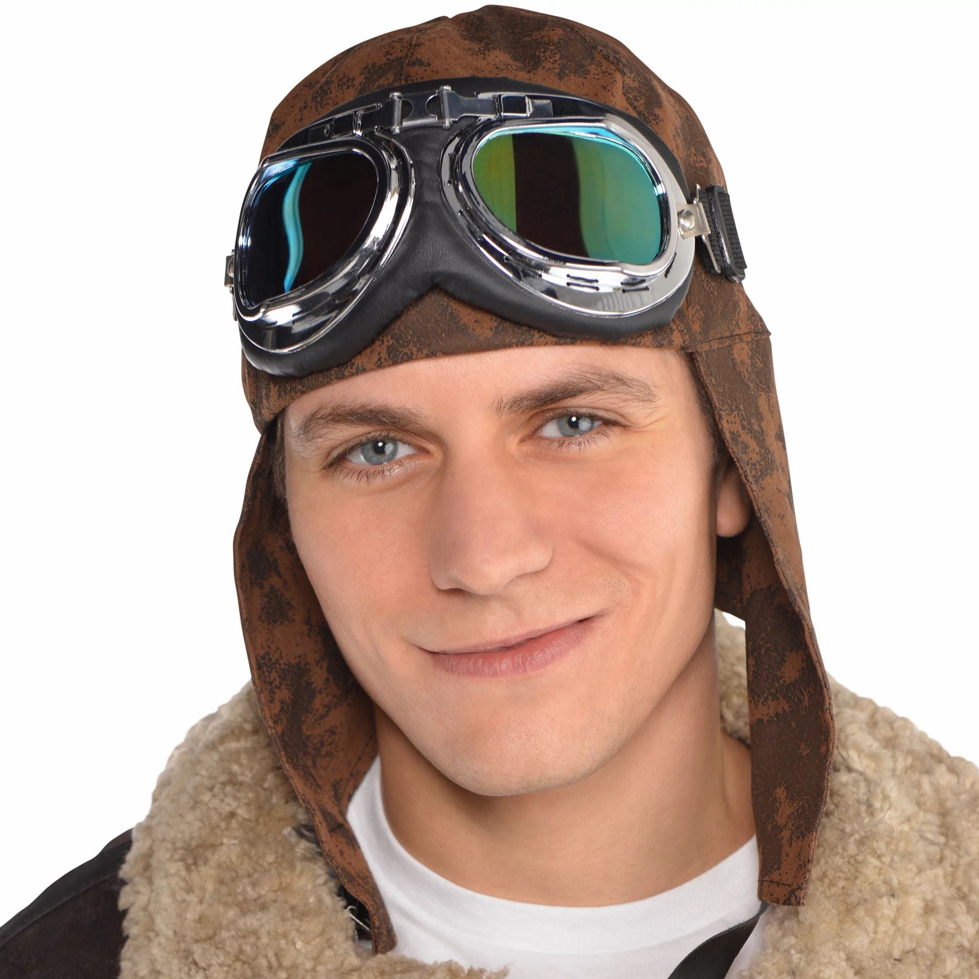 hat with goggles Aviator – Smart Soirée Fahrradbekleidung für den Winter additional_image_link Color:Black&Grey-B Great as aviator costume
