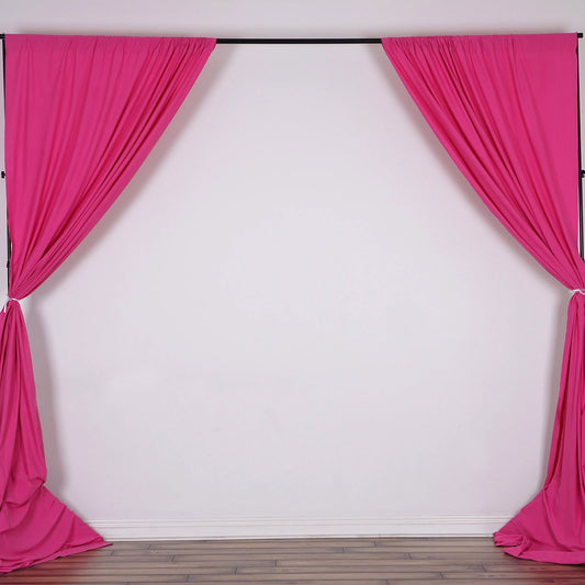 Backdrop Curtains - Fushia  (Rental)