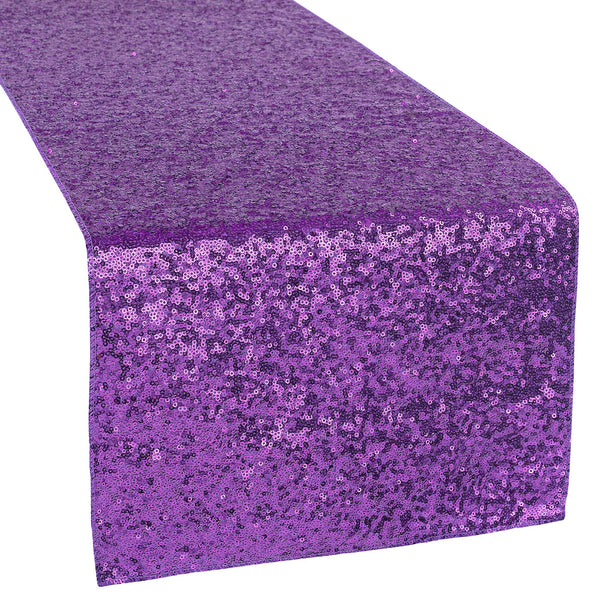 Sequin Table Runner - Purple (Rental)