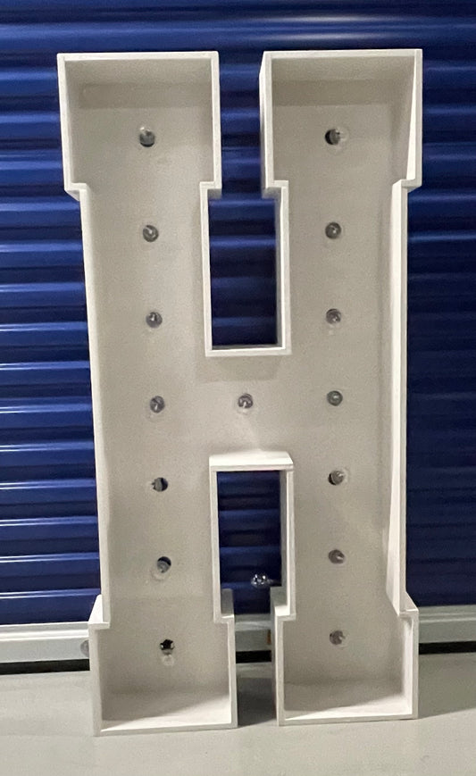 Marquee Light Up Letter - H (Rental)