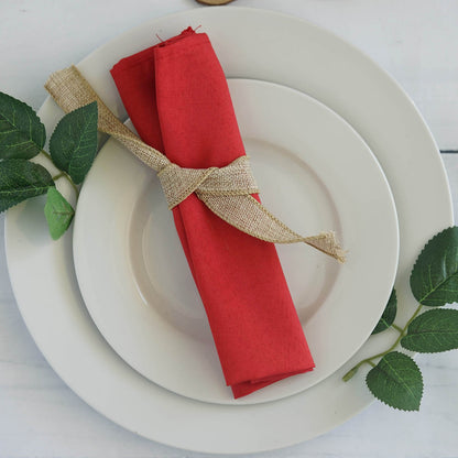 Linen Napkins - Red (Rental)