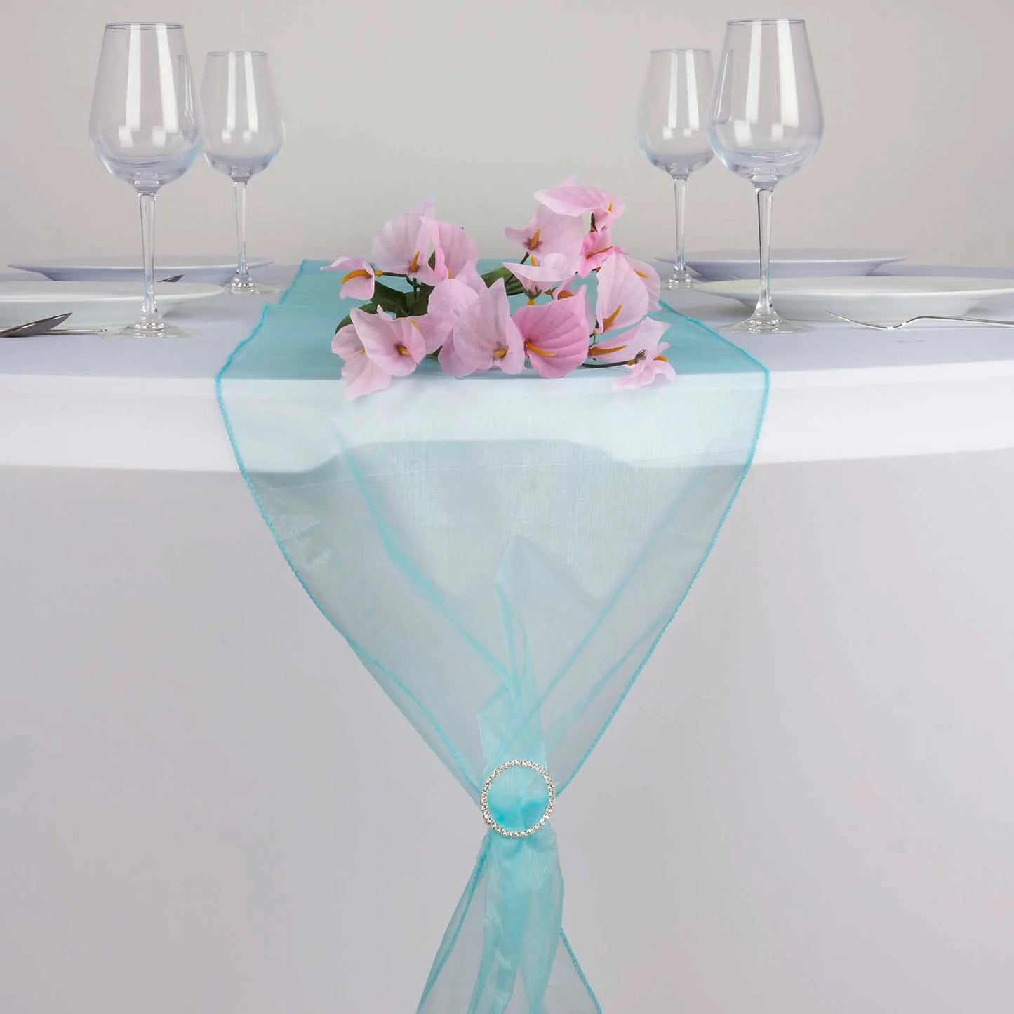 Runner - Turquoise Organza (Rental)