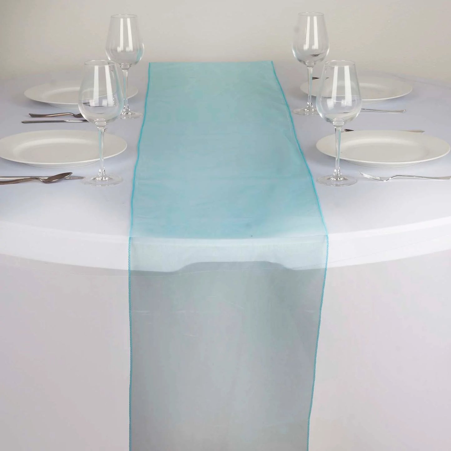 Runner - Turquoise Organza (Rental)