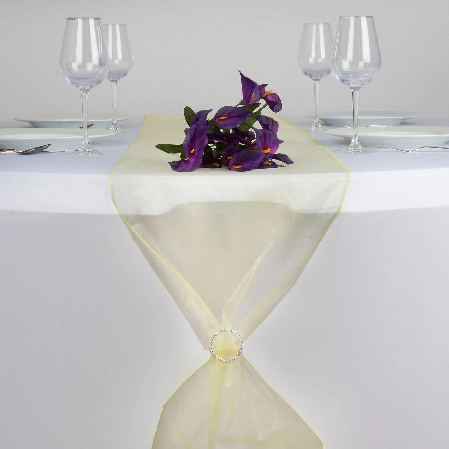 Runner - Yellow Organza (Rental)