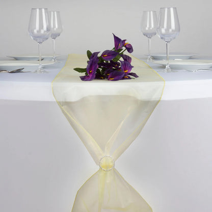 Runner - Yellow Organza (Rental)