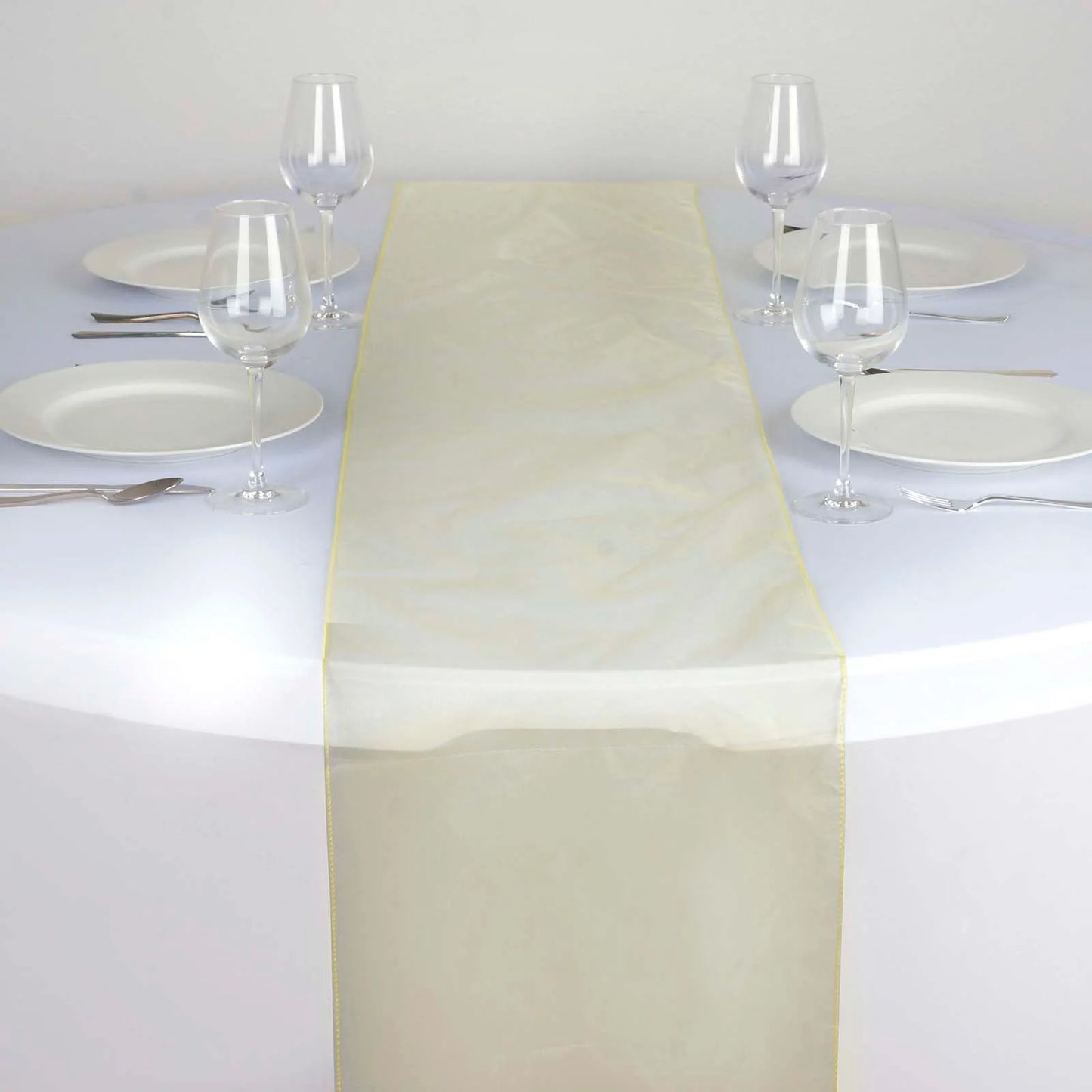 Runner - Yellow Organza (Rental)