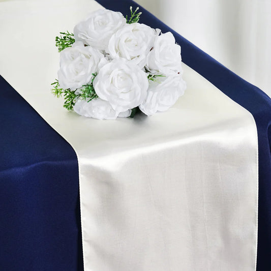 108” Table Runner - Ivory (Rental)