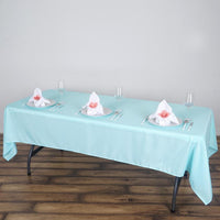 60" x 102" Tablecloth - Ice Blue (Rental)