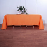 90" x 132" Tablecloth - Orange (Rental)