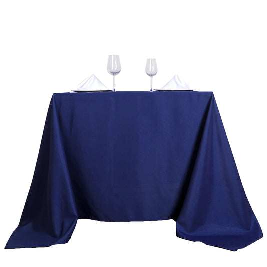 90" x 90" Table Overlay - Navy  (Rental)