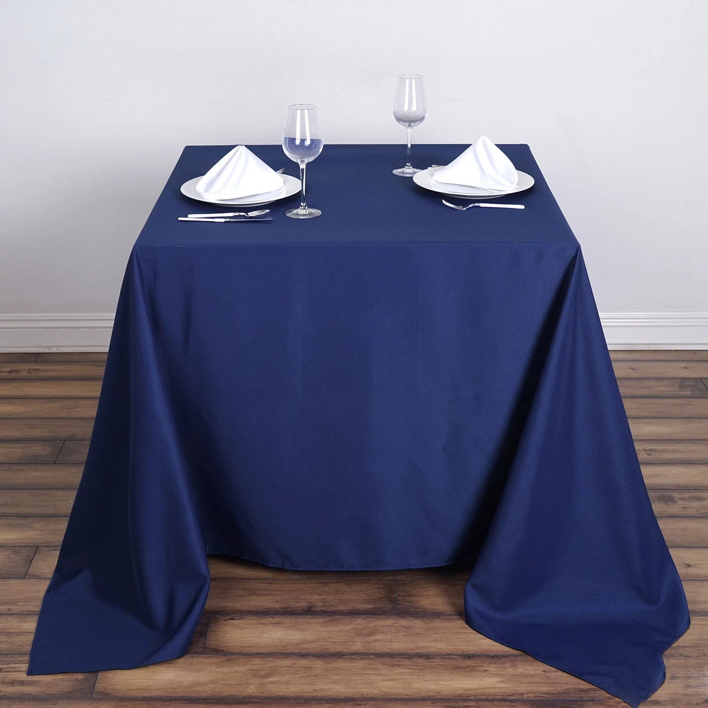 90" x 90" Table Overlay - Navy  (Rental)