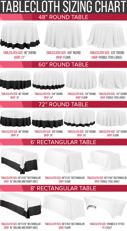 90" x 90" Table Overlay - Navy  (Rental)