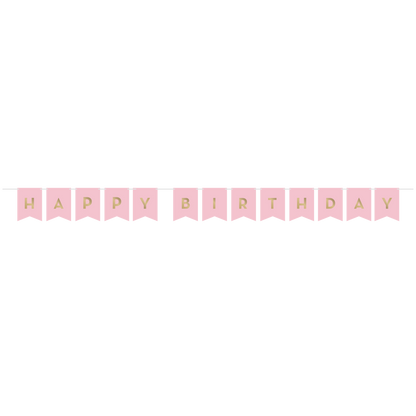 Pink & Gold Celebration DIY Banner