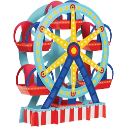 Carnival Ferris Wheel Centerpiece