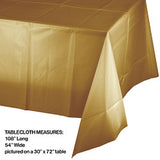 Thin -  Glittering Gold Plastic Table Cover