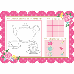 Floral Tea Party Activity Mat (8)