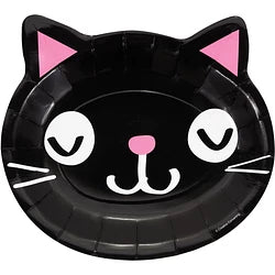Purr-fect Party Shaped Lunch Plates (8)