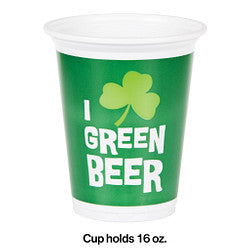 Solos - Green Beer Cups (8)
