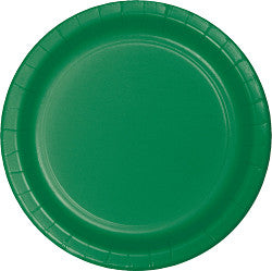 Emerald Green Cake Plates - 8 pack