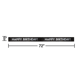 Black/Gold/Silver Foil Banner