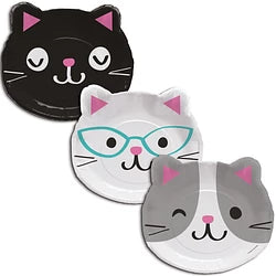 Purr-fect Party Shaped Lunch Plates (8)