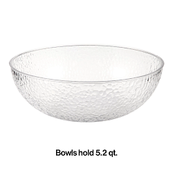 Clear Pebble Bowl - 5.2 qt