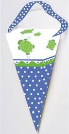 Mr. Turtle Cone Shape Favor Boxes (6)