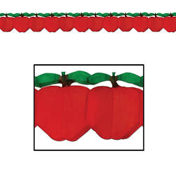 Apple Tissue Garland Banner
