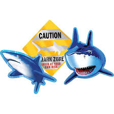 Shark Splash Cutouts (3)