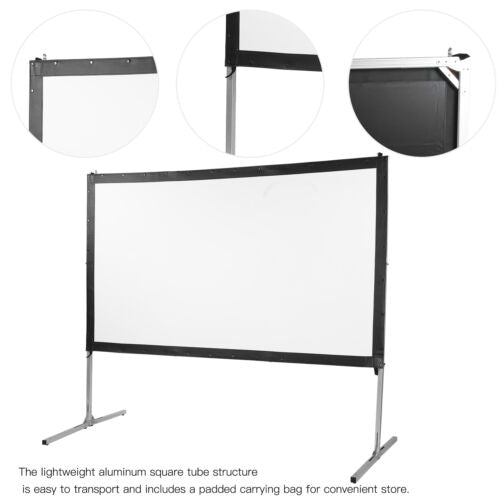 100" Projector Screen with Stand In/Outdoor  - (Rental)