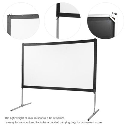 100" Projector Screen with Stand In/Outdoor  - (Rental)