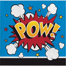 Superhero Slogans Cake Napkins -