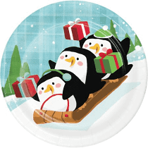 Santa and Penguins Cake Plates (8)
