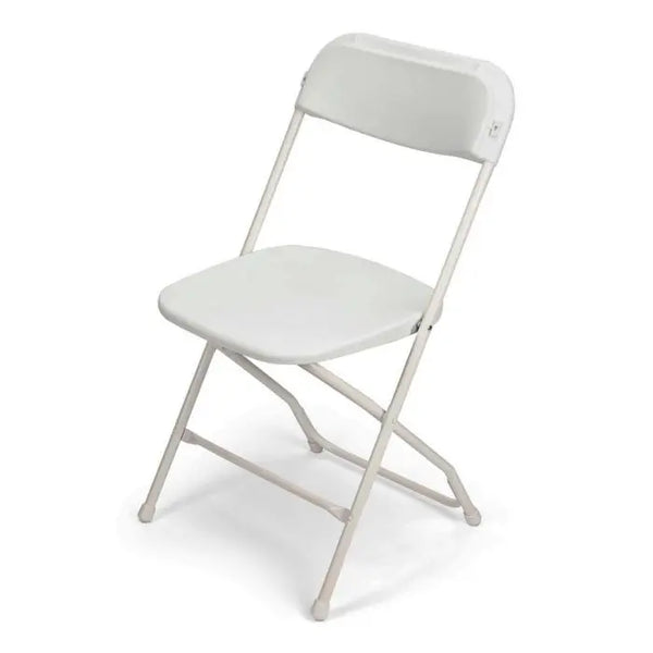 Folding White Plastic Seat Chair (Rental)