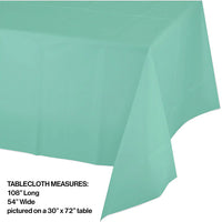 Thin - Fresh Mint Plastic Table Cover